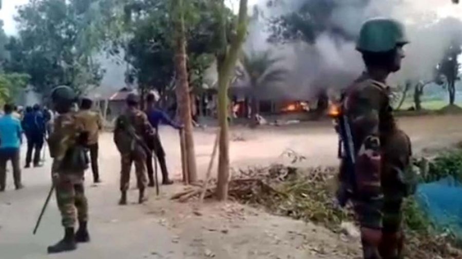 মাইকে ঘোষণা দিয়ে হিযবুত তাওহীদের সাথে গ্রামবাসীর সংঘর্ষ, আহত ৫০